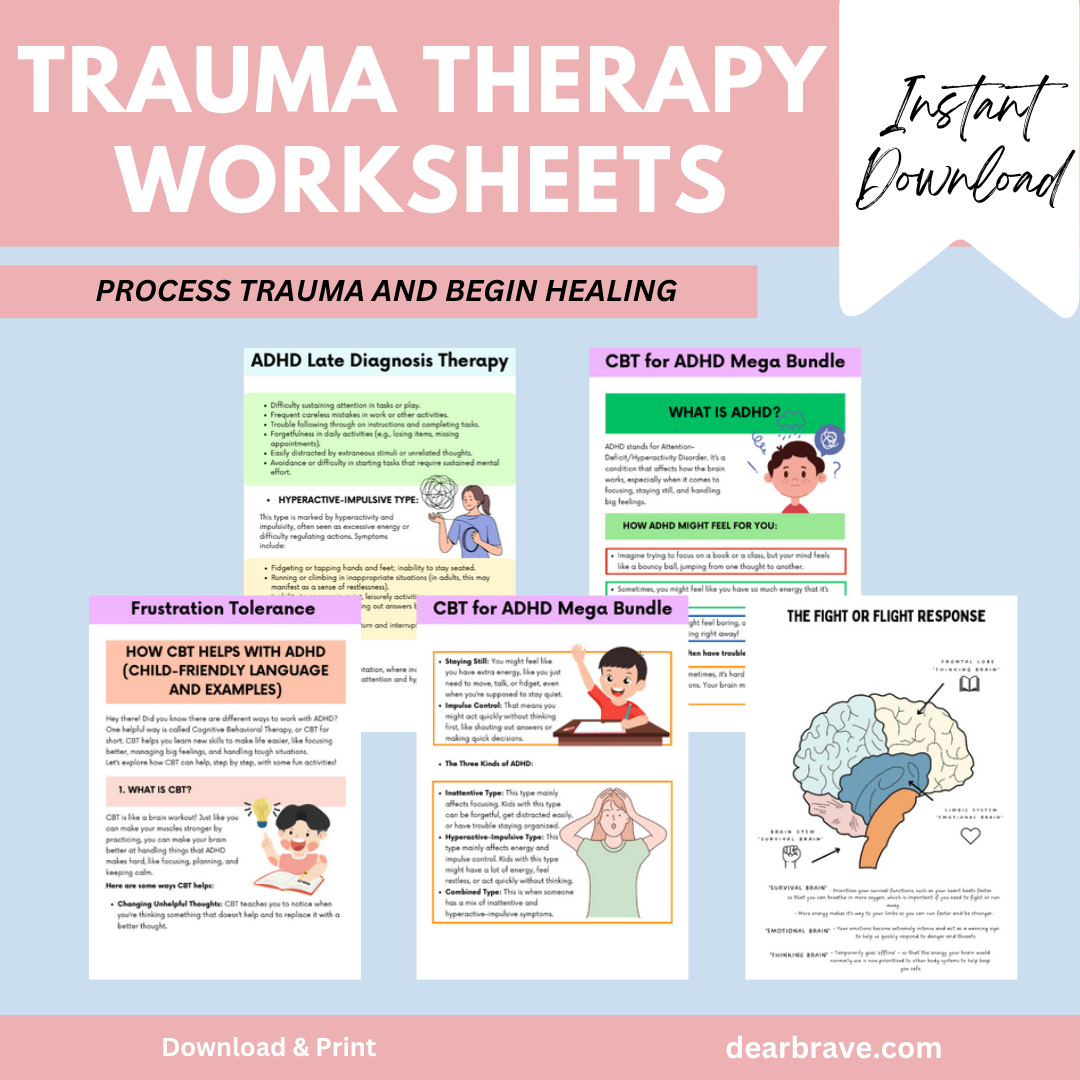 200+ Trauma therapy bundle (FREE TODAY)