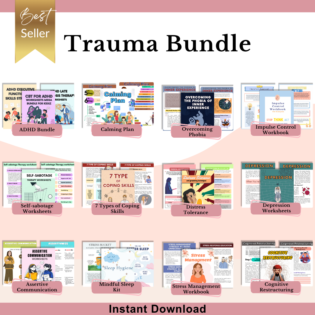 1250+ Mega Trauma Therapy Bundle (FREE TODAY)