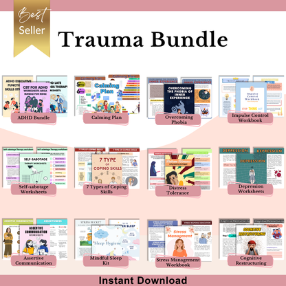 1250+ Mega Trauma Therapy Bundle (FREE TODAY)