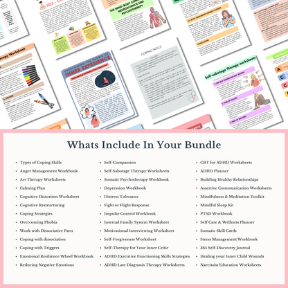 1250+ Mega Trauma Therapy Bundle (FREE TODAY)